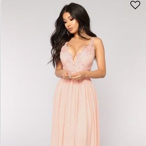 Dreamy Embroidered Dress - Blush